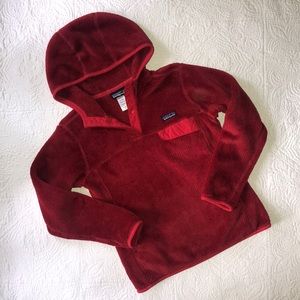 ❤️ Red Patagonia Re-Tool Snap-T Pullover Hoodie